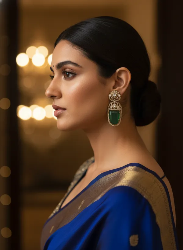 Regal_Emerald_And_Polki_Filigree_Dangler_Earrings