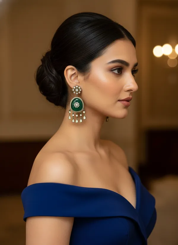 Emerald_And_Polki_Inspired_Majestic_Dangler_Earrings