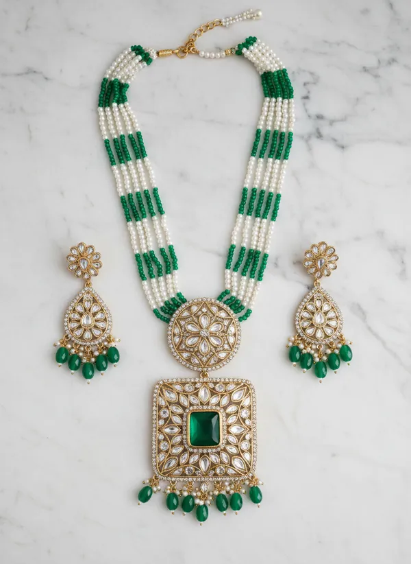Regal_Emerald_And_Pearl_Kundan_Long_Necklace_Set