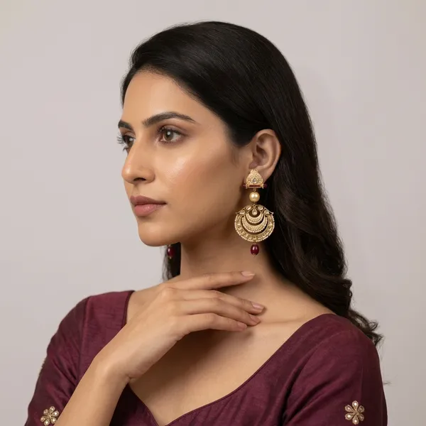 Gold_Regal_Chaandbali_Dangler_Earrings_With_Polki_And_Rubies