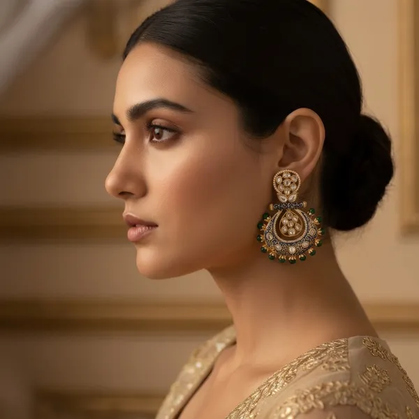 Multicolor_Exquisite_Meenakari_Polki_Chaandbali_Earrings