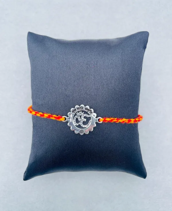 Divine_Om_Rakhi_(Sterling_Silver_925)_In_Auspicious_Kalawa