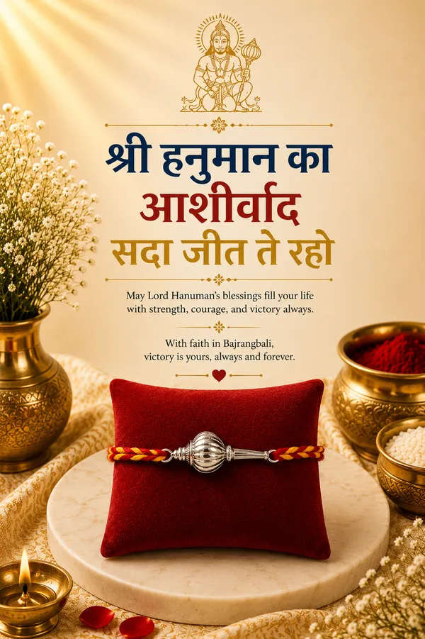 Divine_Gada_Rakhi_(Sterling_Silver_925)_In_Auspicious_Kalawa_thread