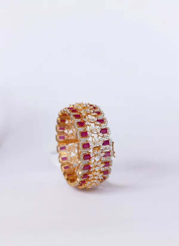 Multicolor_Grandeur_Ruby_And_Diamond-Inspired_Bangle_Bracelet