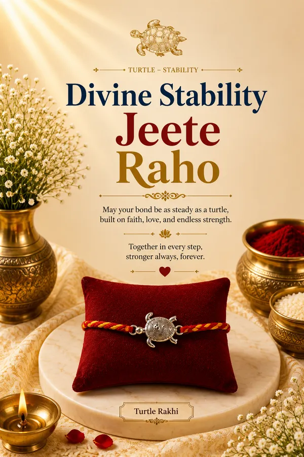 Divine_Turtle_Rakhi_(Sterling_Silver_925)_in_Auspicious_Kalawa