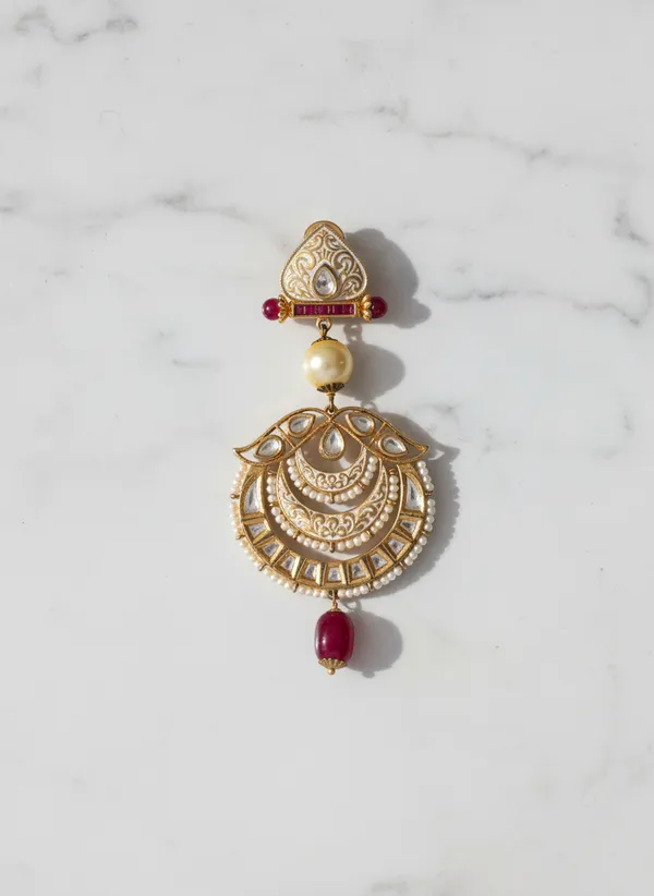 Gold_Regal_Chaandbali_Dangler_Earrings_With_Polki_And_Rubies