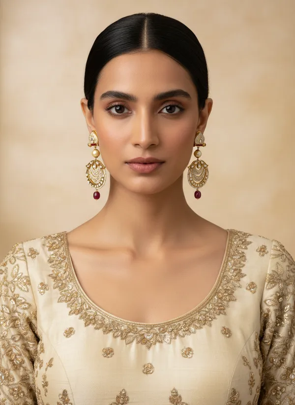 Gold_Regal_Chaandbali_Dangler_Earrings_With_Polki_And_Rubies