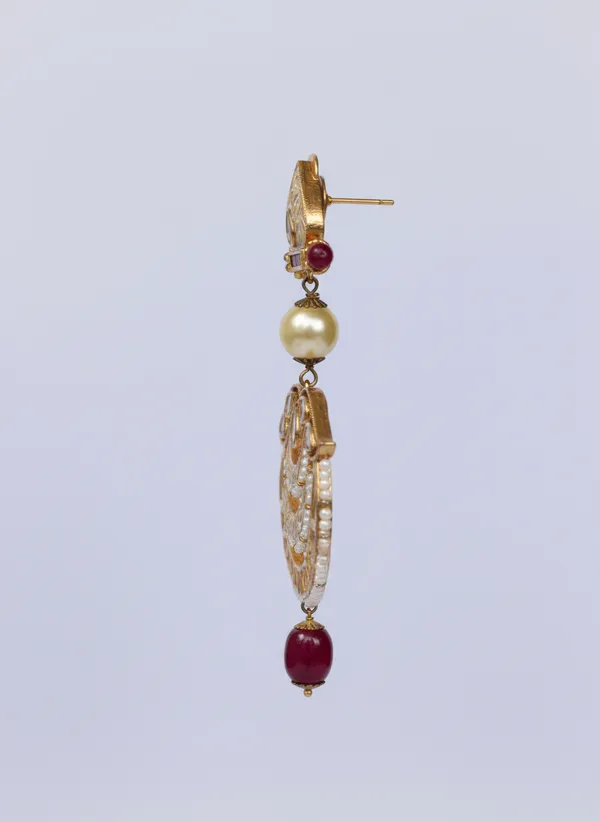 Gold_Regal_Chaandbali_Dangler_Earrings_With_Polki_And_Rubies