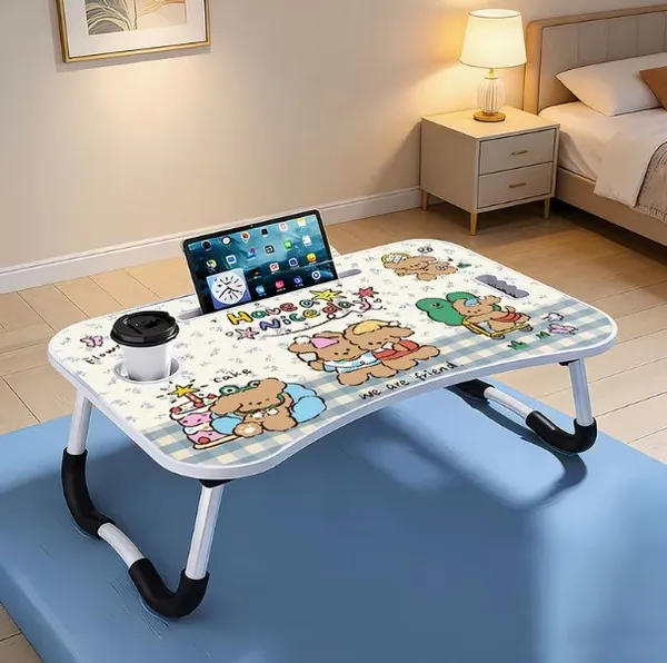 Cute_Cartoon_Laptop_Bed_Table_With_Foldable_Legs_And_Mobile_Stand