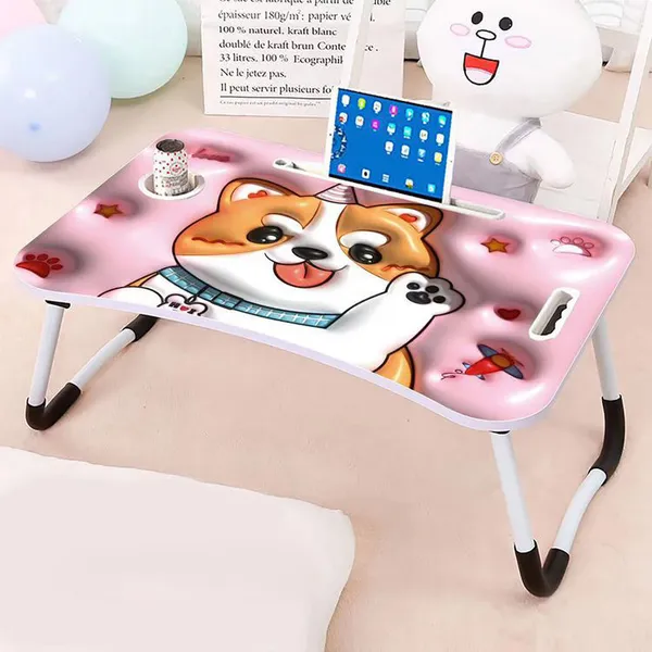 Portable_Laptop_Bed_Table_With_Cute_Corgi_Design_-_Foldable_Study_Desk_For_Work_And_Leisure