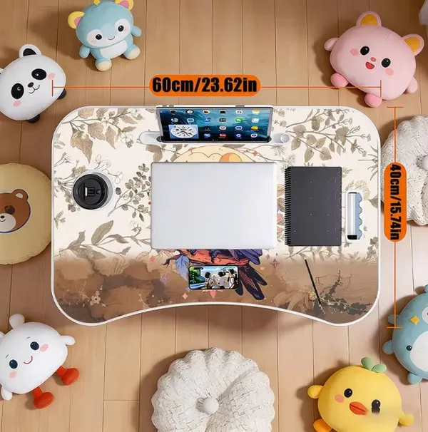 Portable_Folding_Laptop_Bed_Table_With_Floral_Bird_Design