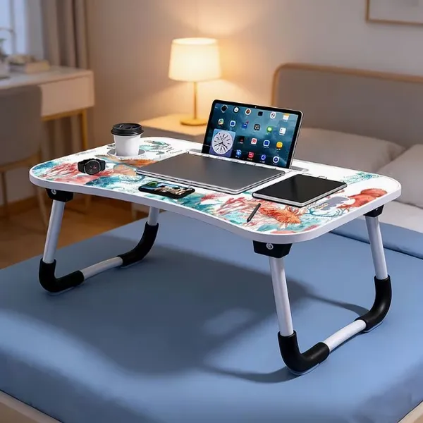 Underwater_Themed_Foldable_Laptop_Desk_With_White_Legs