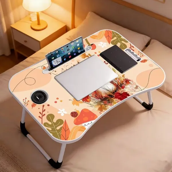 Portable_Folding_Laptop_Bed_Table_With_Autumn_Floral_Design
