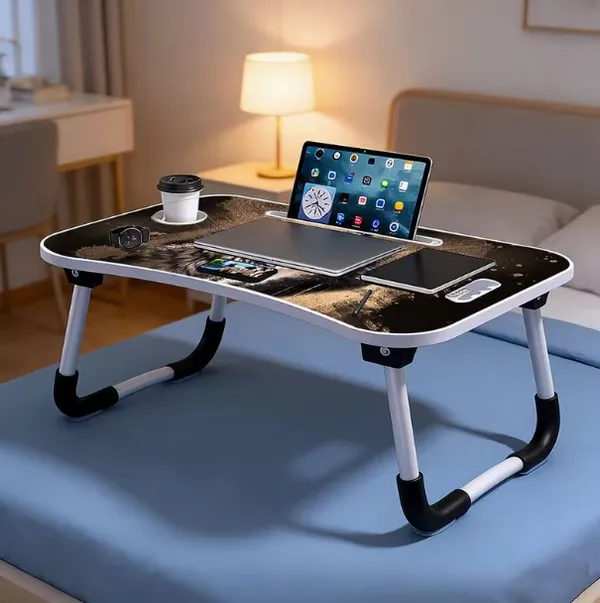 Portable_Laptop_Bed_Table_With_Wolf_Print_Design_-_Foldable_Lap_Desk_With_Cup_Holder_&_Phone_Slot