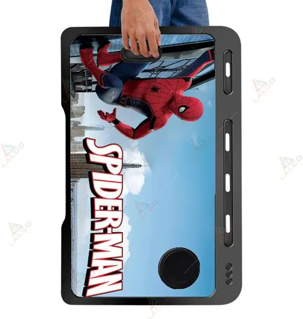 Spiderman_Multipurpose_Foldable_Laptop_Table_With_Storage_Drawer_And_Cup_Holder