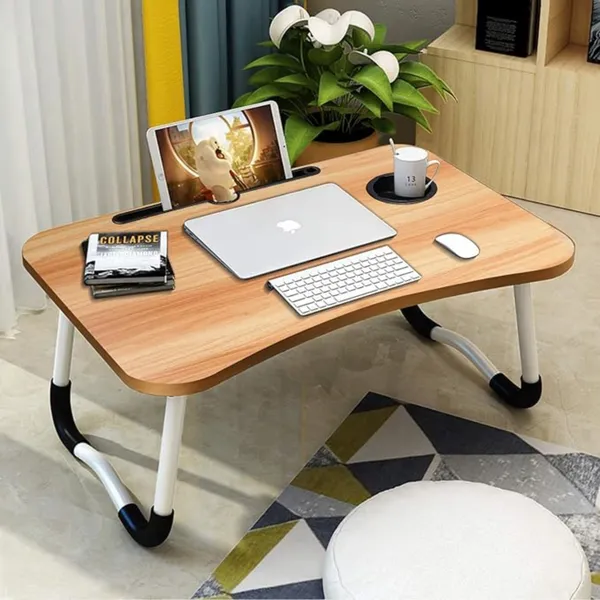 Portable_Foldable_Laptop_Table_With_Cup_Holder_And_Multi-Function_Desk_For_Bed_And_Study