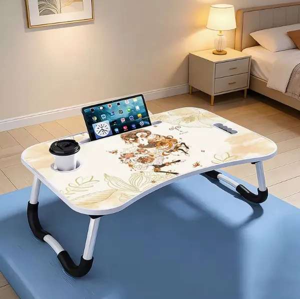Portable_Folding_Laptop_Bed_Table_With_Floral_Design