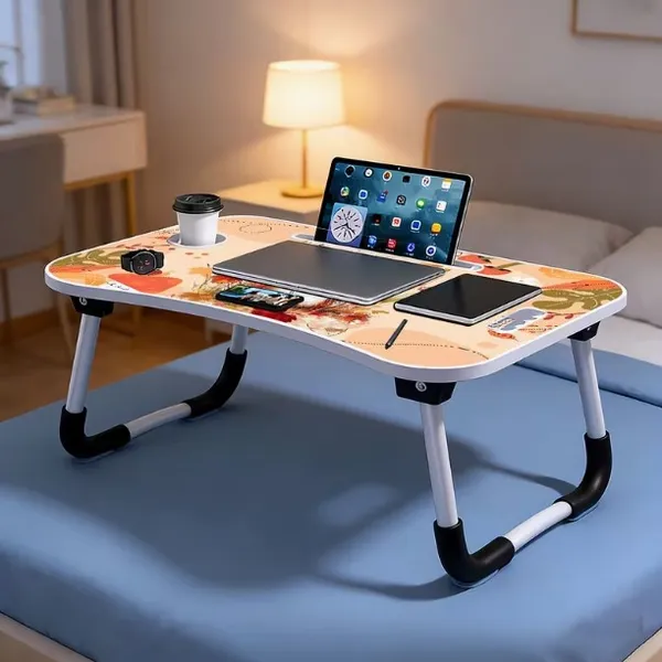 Portable_Folding_Laptop_Bed_Table_With_Autumn_Floral_Design