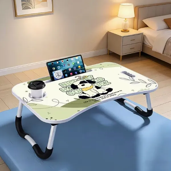Portable_Laptop_Desk_With_Tablet_Holder_And_Cup_Holder_-_Folding_Bed_Table_For_Study_And_Work
