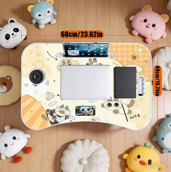 Foldable_Laptop_Bed_Table_With_Cup_Holder_And_Tablet_Stand_-_Cute_Panda_Print