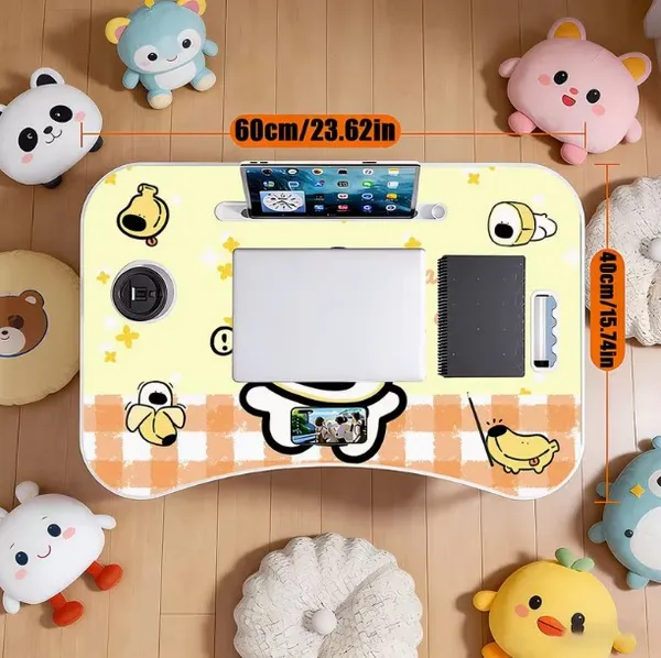 Portable_Foldable_Lap_Desk_With_Cartoon_Design_-_Multipurpose_Bed_Study_Table