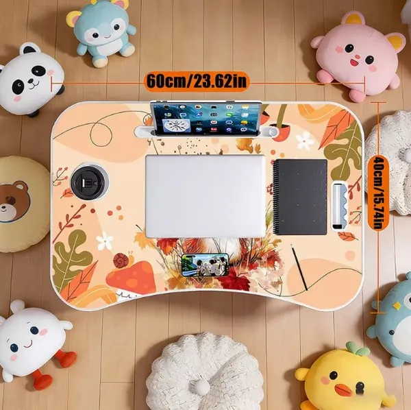 Portable_Folding_Laptop_Bed_Table_With_Autumn_Floral_Design
