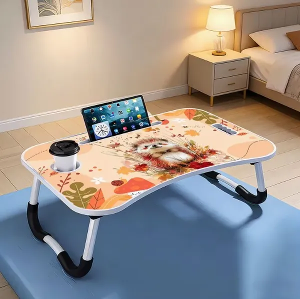 Portable_Folding_Laptop_Bed_Table_With_Autumn_Floral_Design