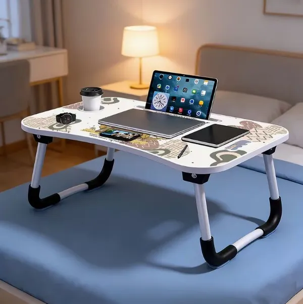 Portable_Laptop_Bed_Table_With_Cup_Holder_And_Tablet_Slot