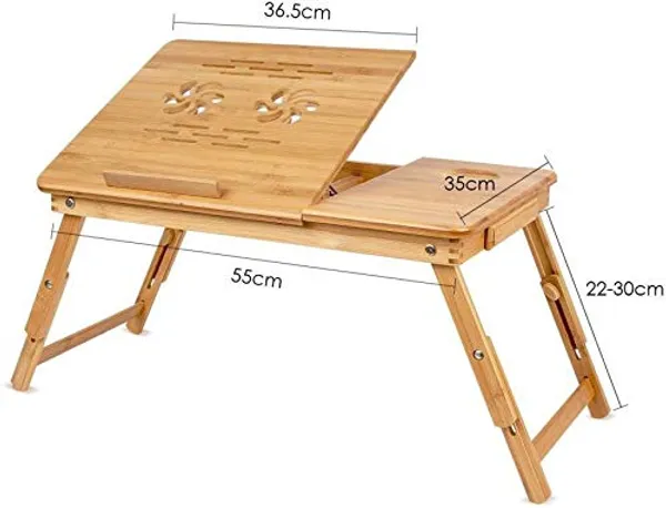Bamboo_Laptop_Bed_Tray_With_Adjustable_Legs_And_Drawer