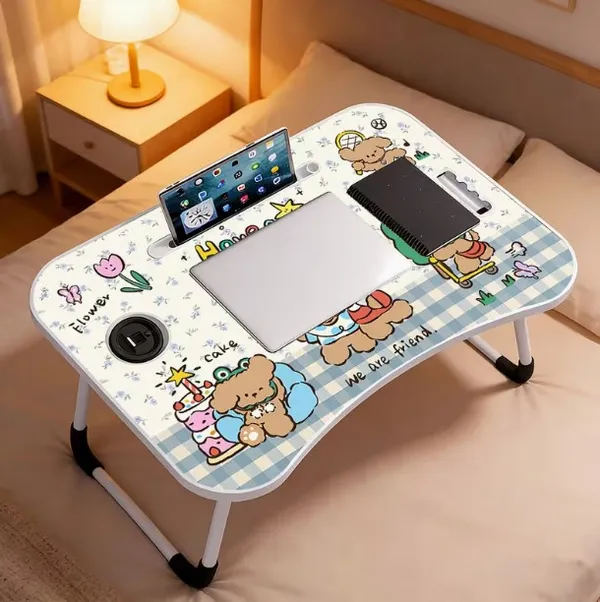 Cute_Cartoon_Laptop_Bed_Table_With_Foldable_Legs_And_Mobile_Stand