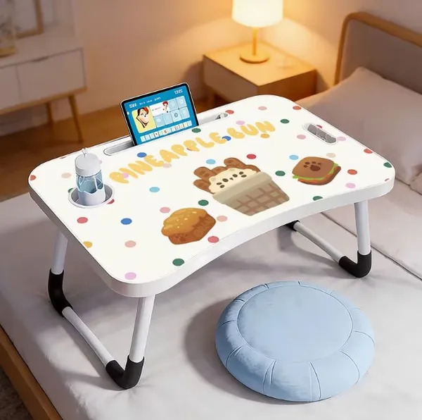 Portable_Foldable_Laptop_Bed_Table_With_Cartoon_Design