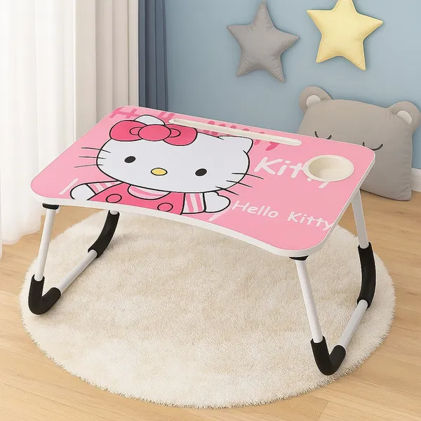 Foldable_Laptop_Table_With_Hello_Kitty_Design_-_Pink_Portable_Study_Desk