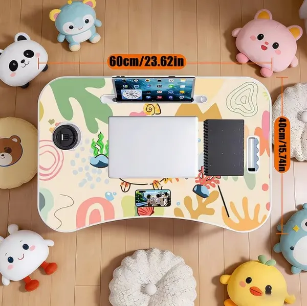 Portable_Foldable_Laptop_Desk_With_Cup_Holder_And_Phone_Stand_-_Colorful_Cartoon_Design