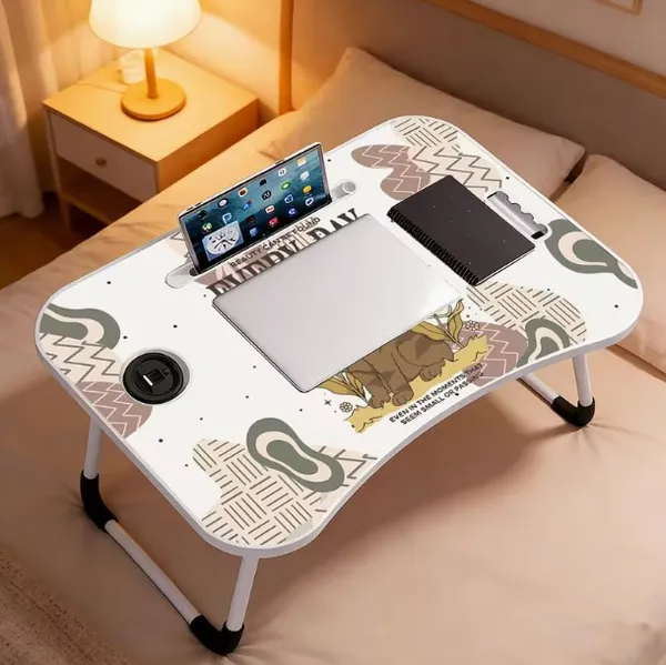Portable_Laptop_Bed_Table_With_Cup_Holder_And_Tablet_Slot