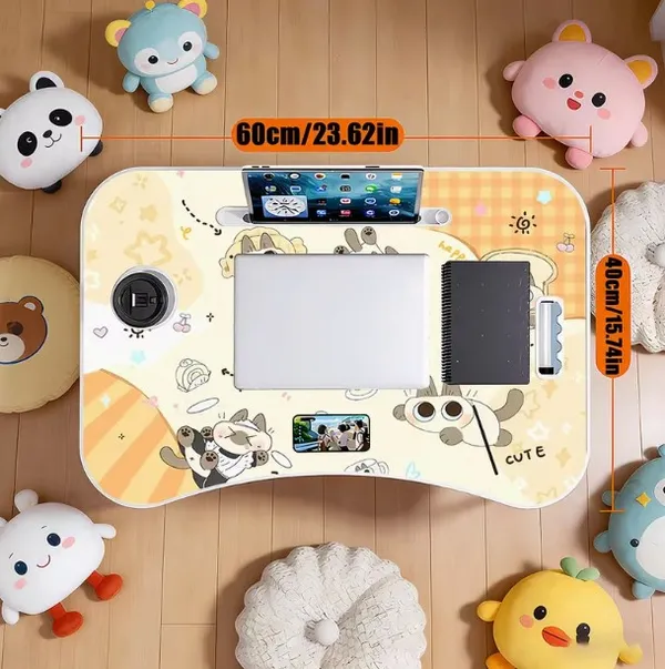 Foldable_Laptop_Bed_Table_With_Cup_Holder_And_Tablet_Stand_-_Cute_Panda_Print