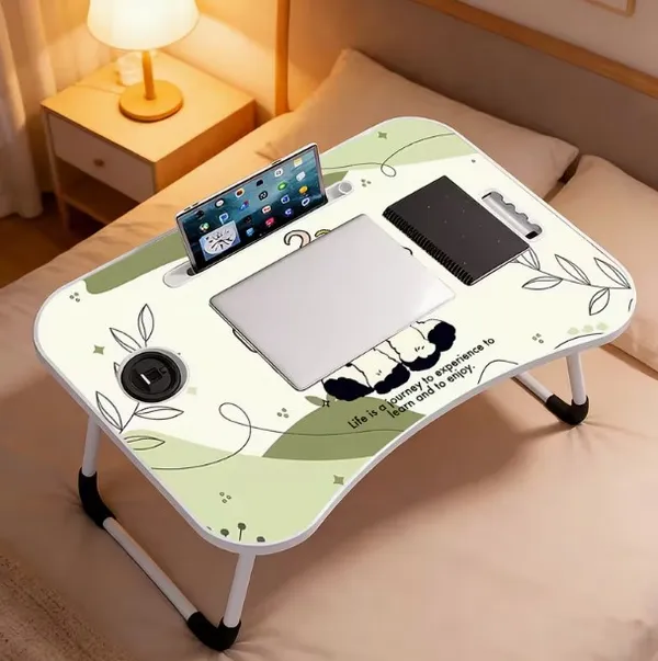 Portable_Laptop_Desk_With_Tablet_Holder_And_Cup_Holder_-_Folding_Bed_Table_For_Study_And_Work