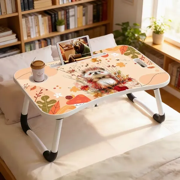 Portable_Folding_Laptop_Bed_Table_With_Autumn_Floral_Design