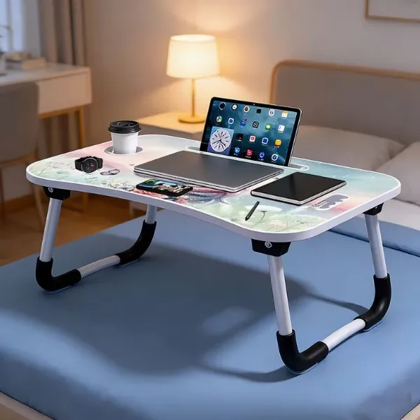 Portable_Folding_Laptop_Table_With_Unicorn_Design_-_Multipurpose_Bed_Study_Desk_With_Cup_Holder_And_Tablet_Stand