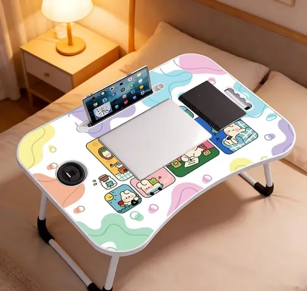 Cartoon_Character_Laptop_Bed_Table_With_Mobile_Stand_And_Cup_Holder
