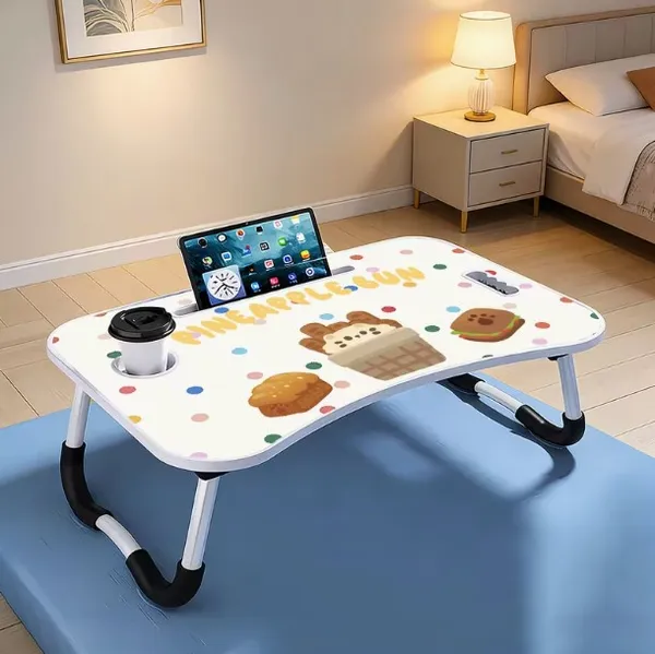 Portable_Foldable_Laptop_Bed_Table_With_Cartoon_Design