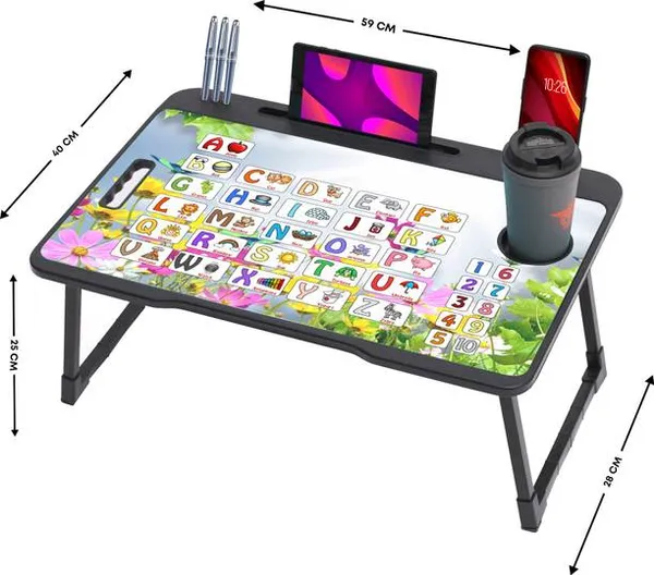Foldable_Multipurpose_Laptop_Table_With_Alphabet_Design_-_Study_Desk_For_Bed_With_Mobile_&_Tablet_Stand,_Pen_Holder_&_Cup_Holder