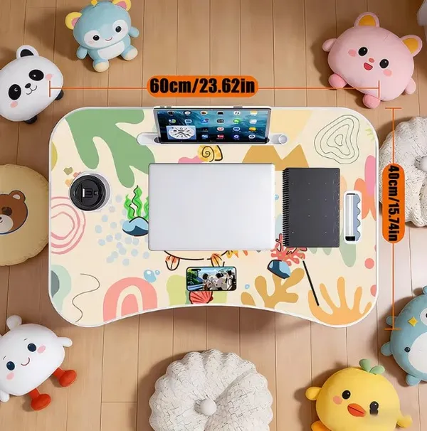 Foldable_Laptop_Bed_Table_With_Phone_&_Tablet_Stand_-_Cartoon_Design