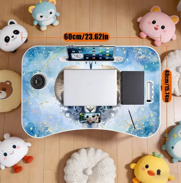 Portable_Foldable_Laptop_Bed_Table_With_Cup_Holder_And_Tablet_Slot_-_Watercolor_Panda_Design