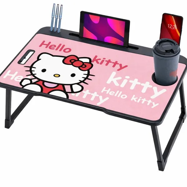Hello_Kitty_Multipurpose_Foldable_Laptop_Study_Table_With_Storage