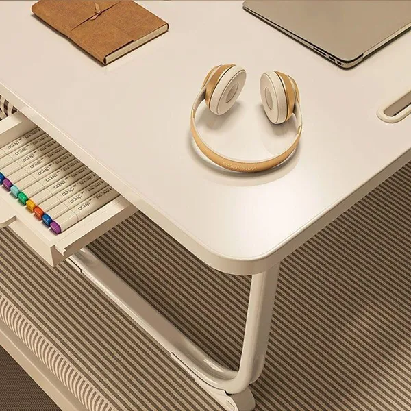 Foldable_Laptop_Desk_With_Storage_Drawer_-_White_Portable_Study_Table_For_Bed_And_Floor