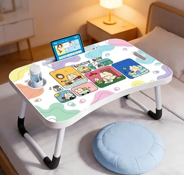 Cartoon_Character_Laptop_Bed_Table_With_Mobile_Stand_And_Cup_Holder
