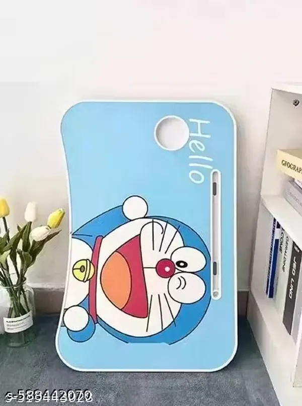 Doraemon_Cartoon_Portable_Laptop_Table_With_Cup_Holder_-_Foldable_Study_Desk_For_Kids