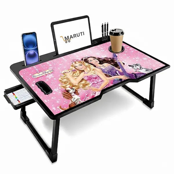Maruti_Barbie_Princess_Multipurpose_Foldable_Study_Table_With_Mobile_&_Tablet_Stand