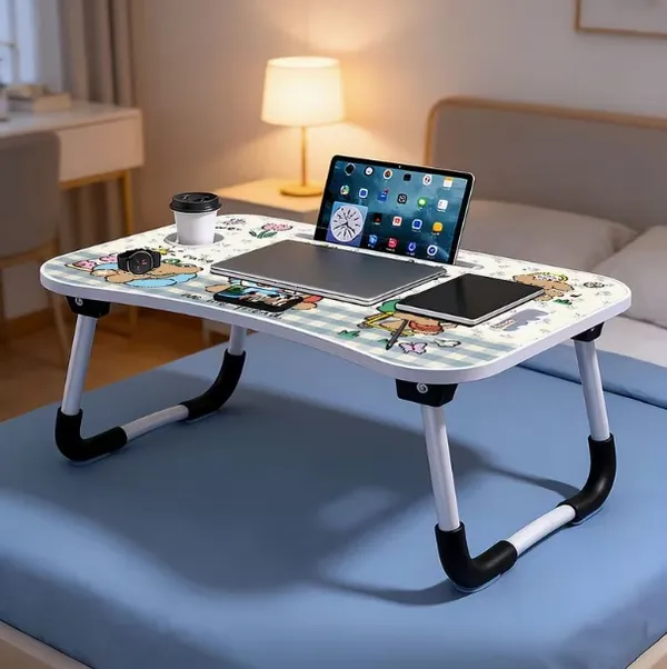 Cute_Cartoon_Laptop_Bed_Table_With_Foldable_Legs_And_Mobile_Stand