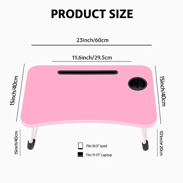 Portable_Foldable_Laptop_Table_With_Cup_Holder_And_Device_Slot_-_Pink